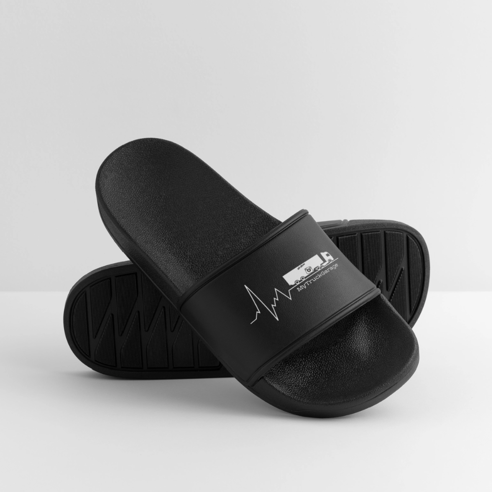 MyTruckGarage Badelatschen – Herren Sommer-Slides - Schwarz