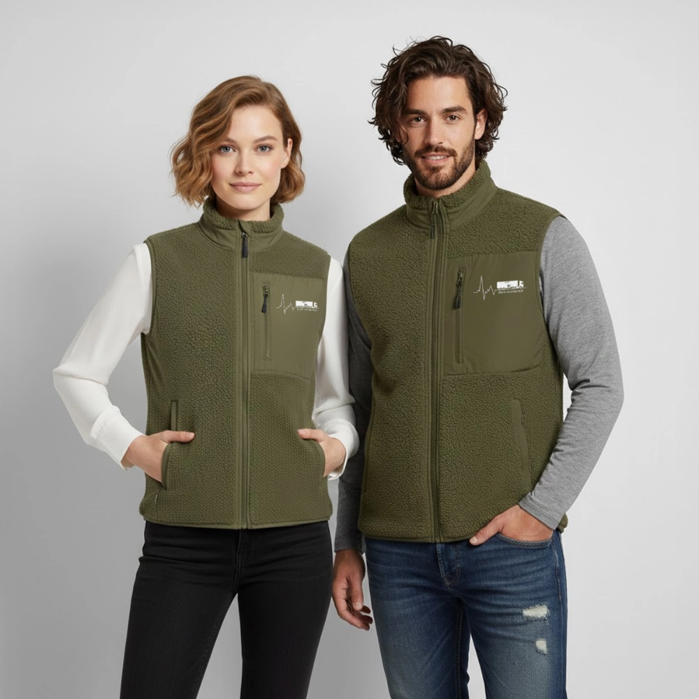 MyTruckGarage Sherpaweste – Stanley/Stella Unisex Fleeceweste - Khaki