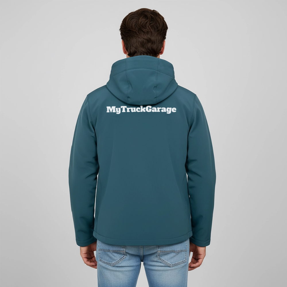 MyTruckGarage Softshell-Jacke – Stanley/Stella Recycled Herren - Dunkles Petrol