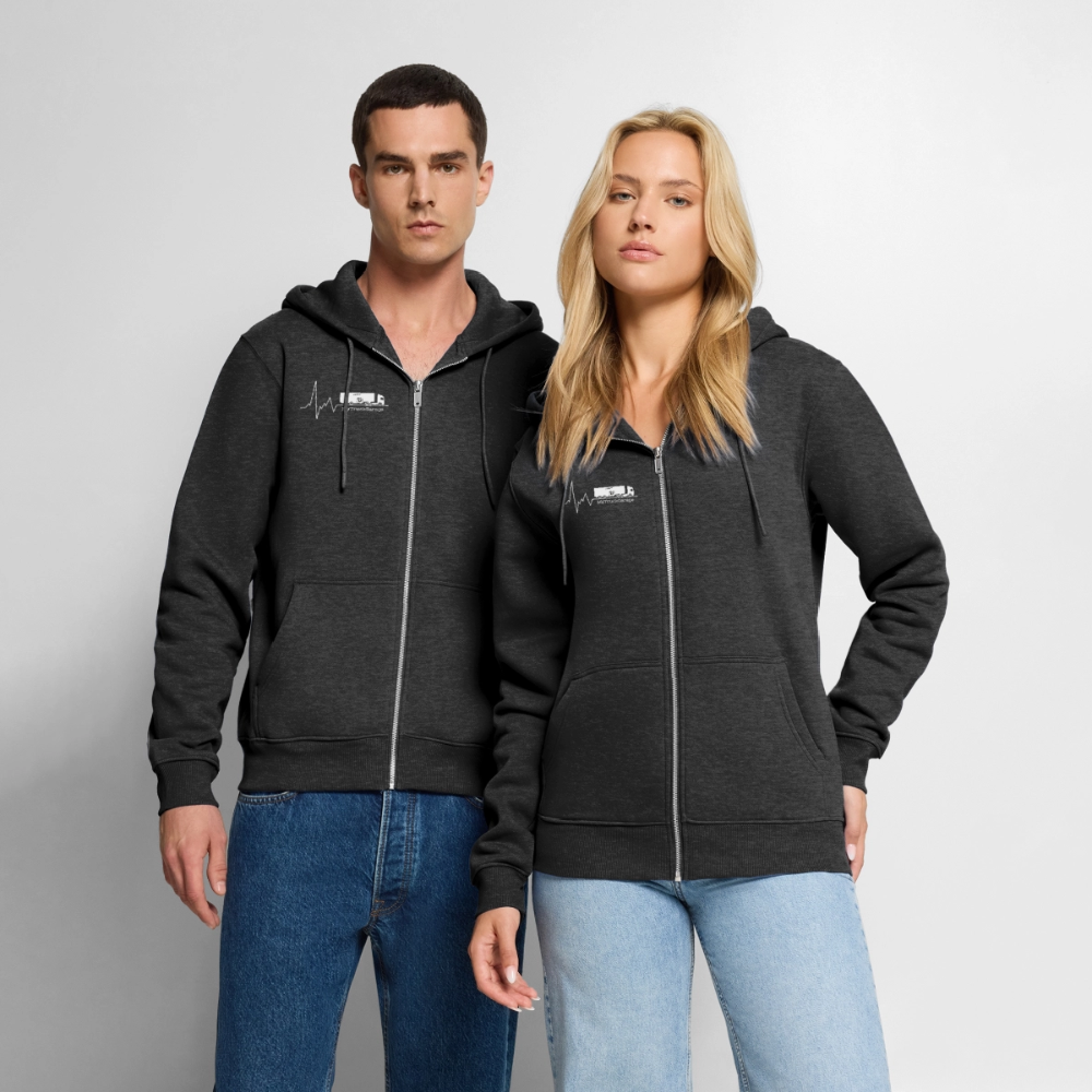 MyTruckGarage Premium Kapuzenjacke – Herren Hoodie - Anthrazit meliert