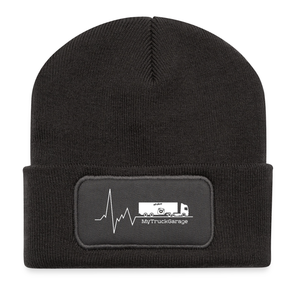 Wintermütze für Trucker & Outdoor - MyTruckGarage Beanie - Dunkelgrau