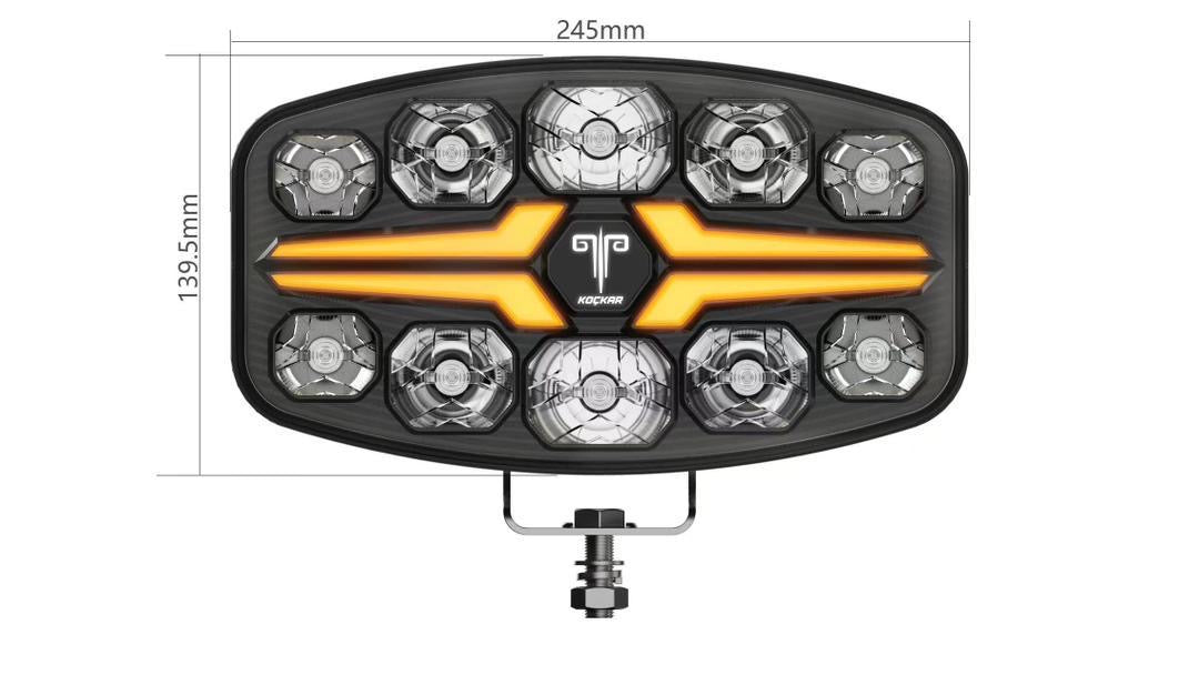 Led spotlights - Kockar Orange and White