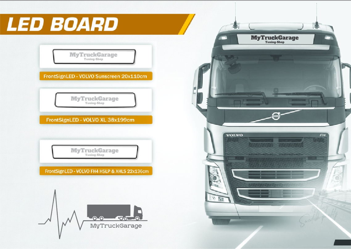 Flat roof sign for all trucks