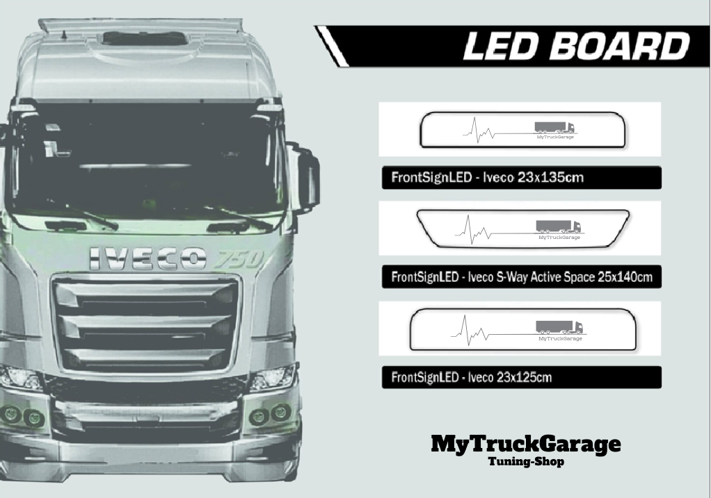 Flat roof sign for all trucks