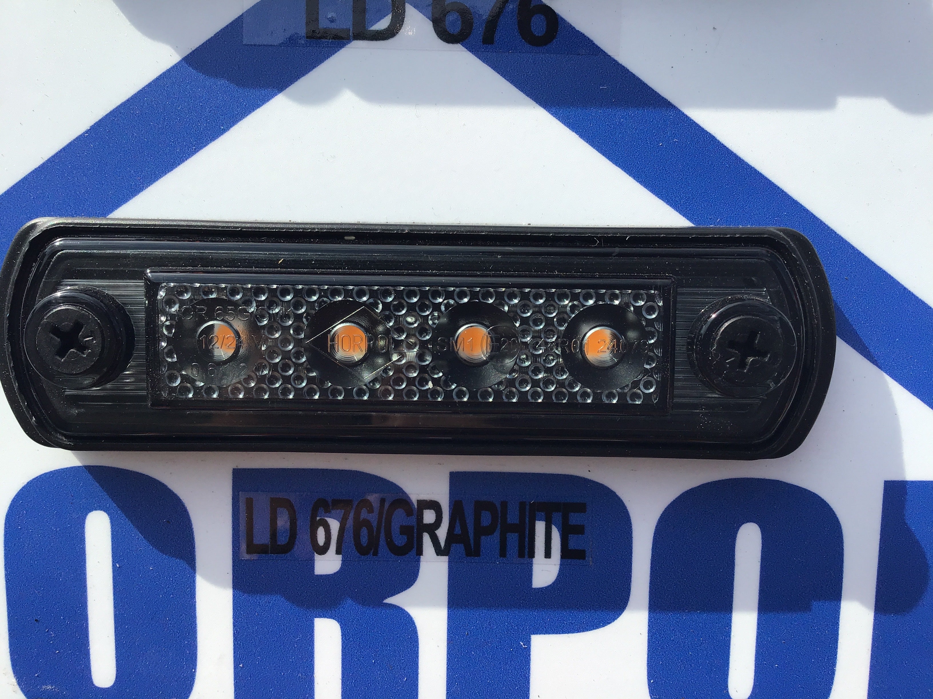 Truck side marker light LED from Horpol LD 676 Black