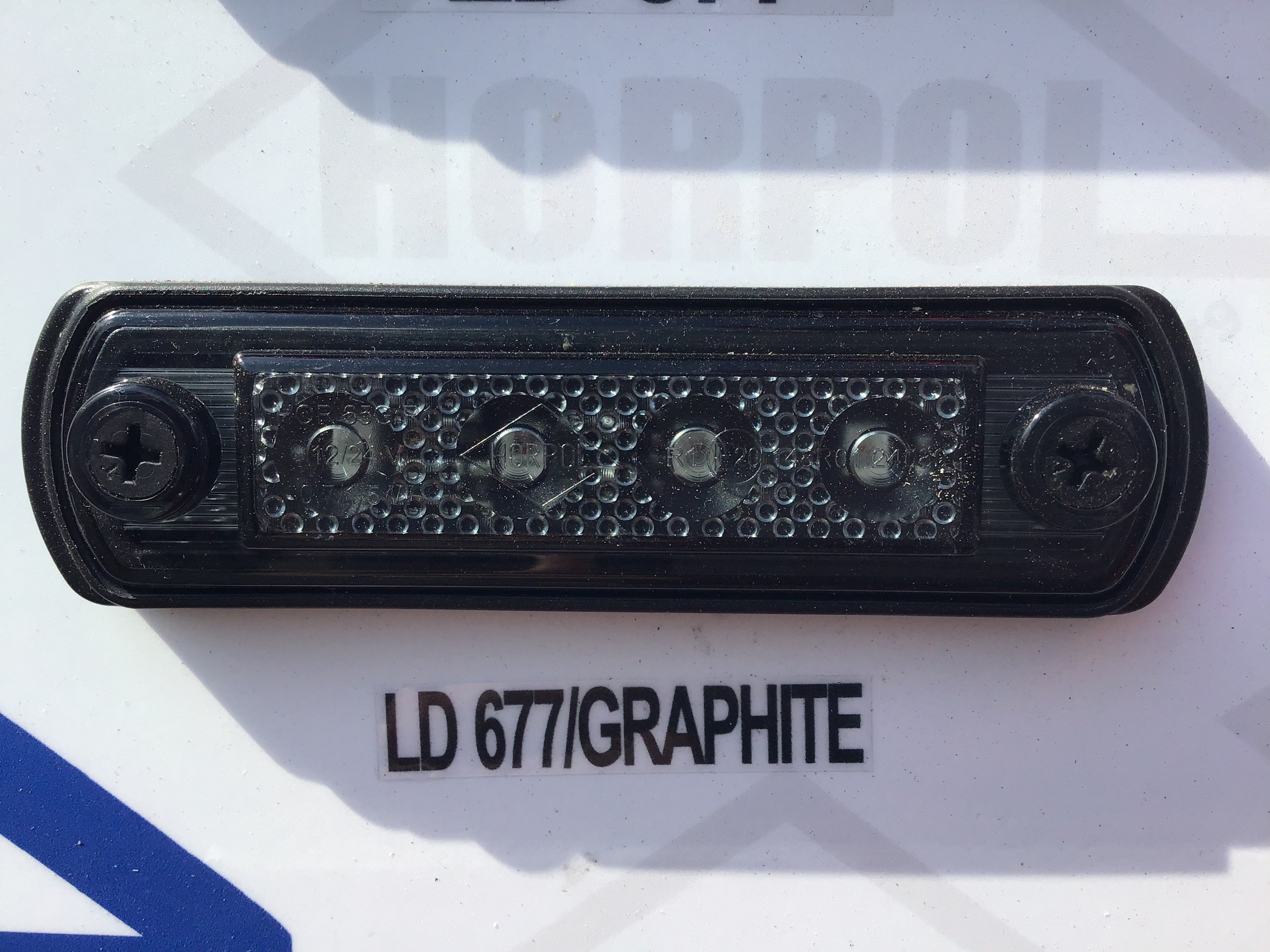 Truck side marker light LD 677 Black