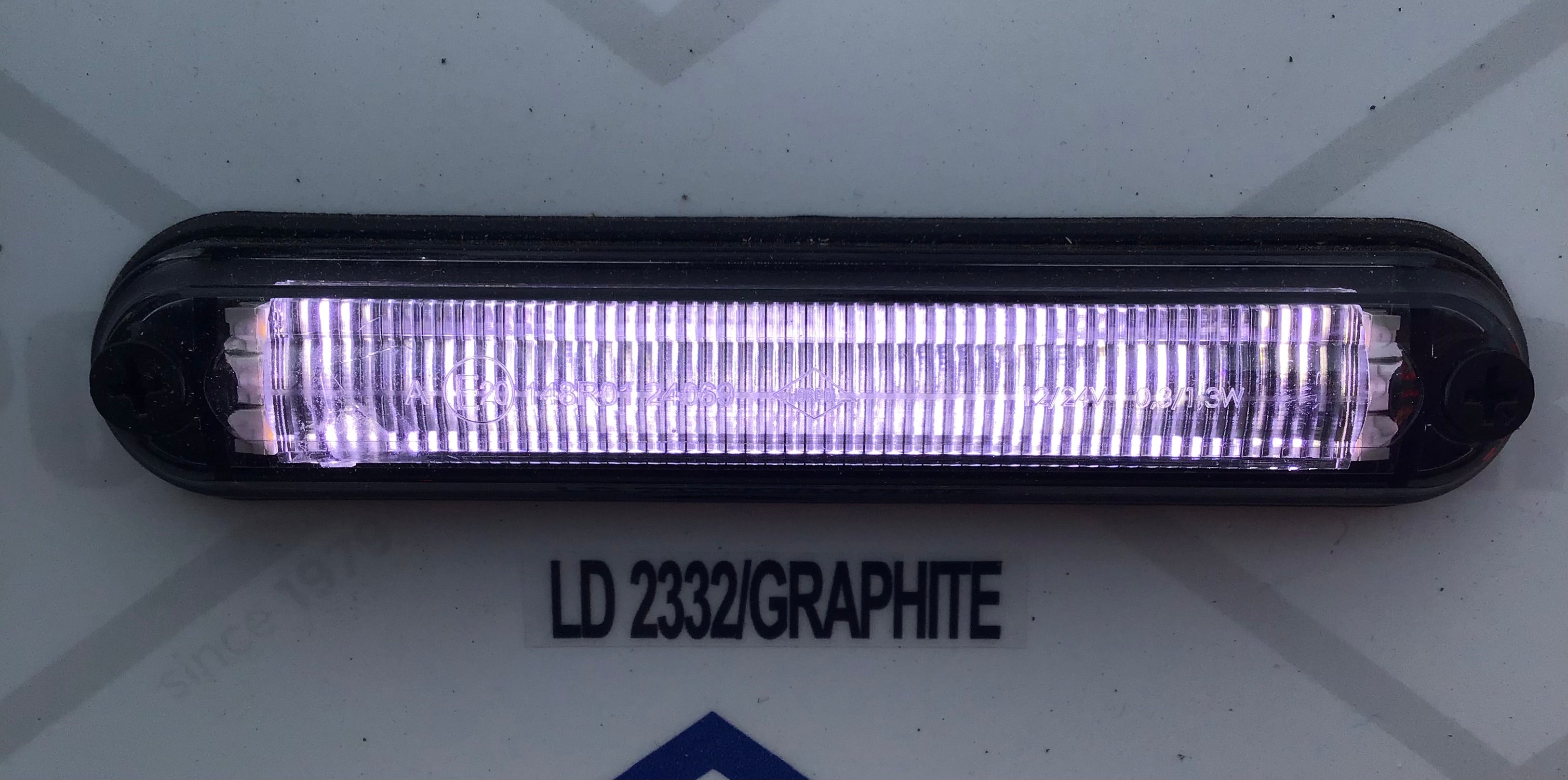 Truck side marker light LED from Horpol LD 2332 Black