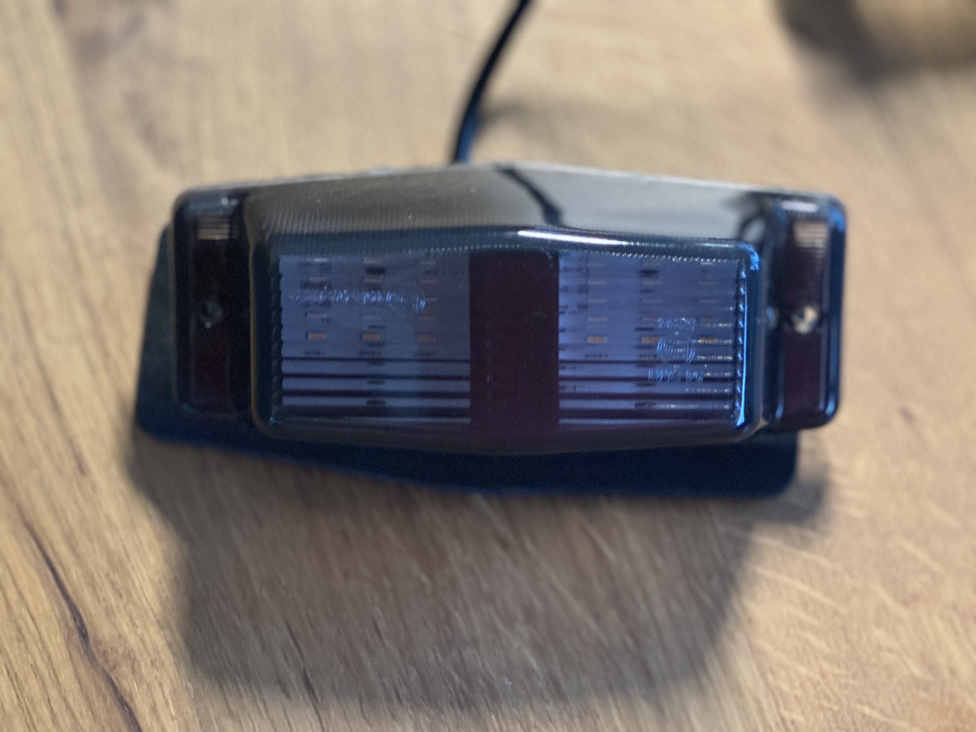 Dark Double Burner LED White or Orange - Black