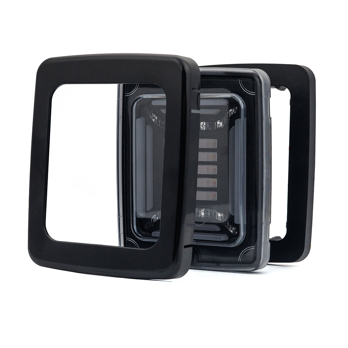 HORPOL LED Rückleuchte CUBE LZD 2877 mit schwarzem Rahmen – 12/24V Multifunktions-Heckleuchte