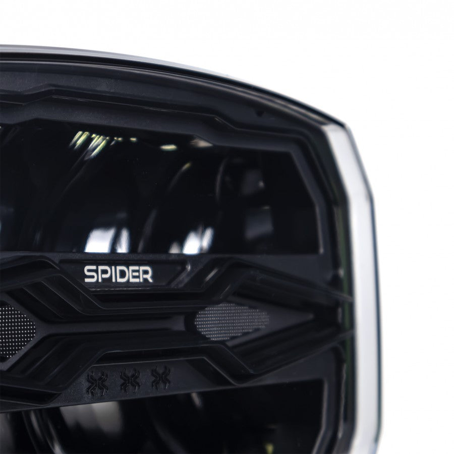 LED Zusatzscheinwerfer X‑SPIDER NINJA Oval 12–24 V – Fahr‑, Positions- & Stroboskoplicht (ECE)