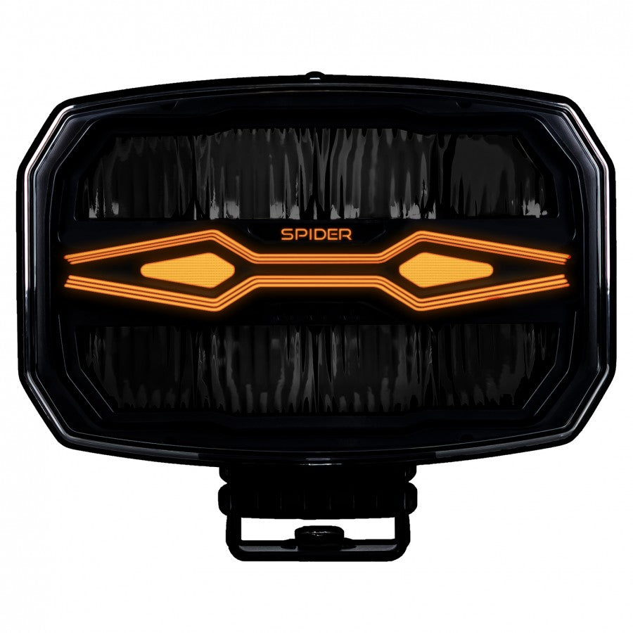 LED Zusatzscheinwerfer X‑SPIDER NINJA Oval 12–24 V – Fahr‑, Positions- & Stroboskoplicht (ECE)