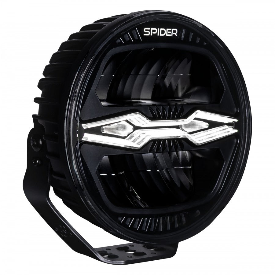 LED Zusatzscheinwerfer X‑SPIDER NINJA Round 12–24 V – 3‑in‑1 Fahr‑, Positions- & Stroboskoplicht (ECE)