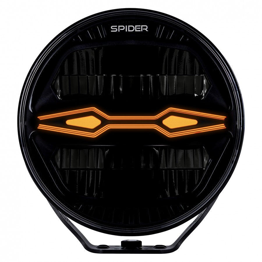 LED Zusatzscheinwerfer X‑SPIDER NINJA Round 12–24 V – 3‑in‑1 Fahr‑, Positions- & Stroboskoplicht (ECE)