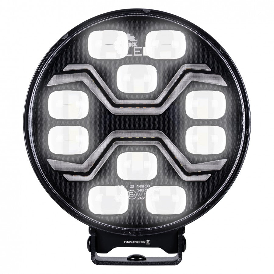 LED Zusatzscheinwerfer X‑SPIDER TOXIC 12–24 V – Fahrlicht, Positionslicht & Stroboskop (ECE geprüft)