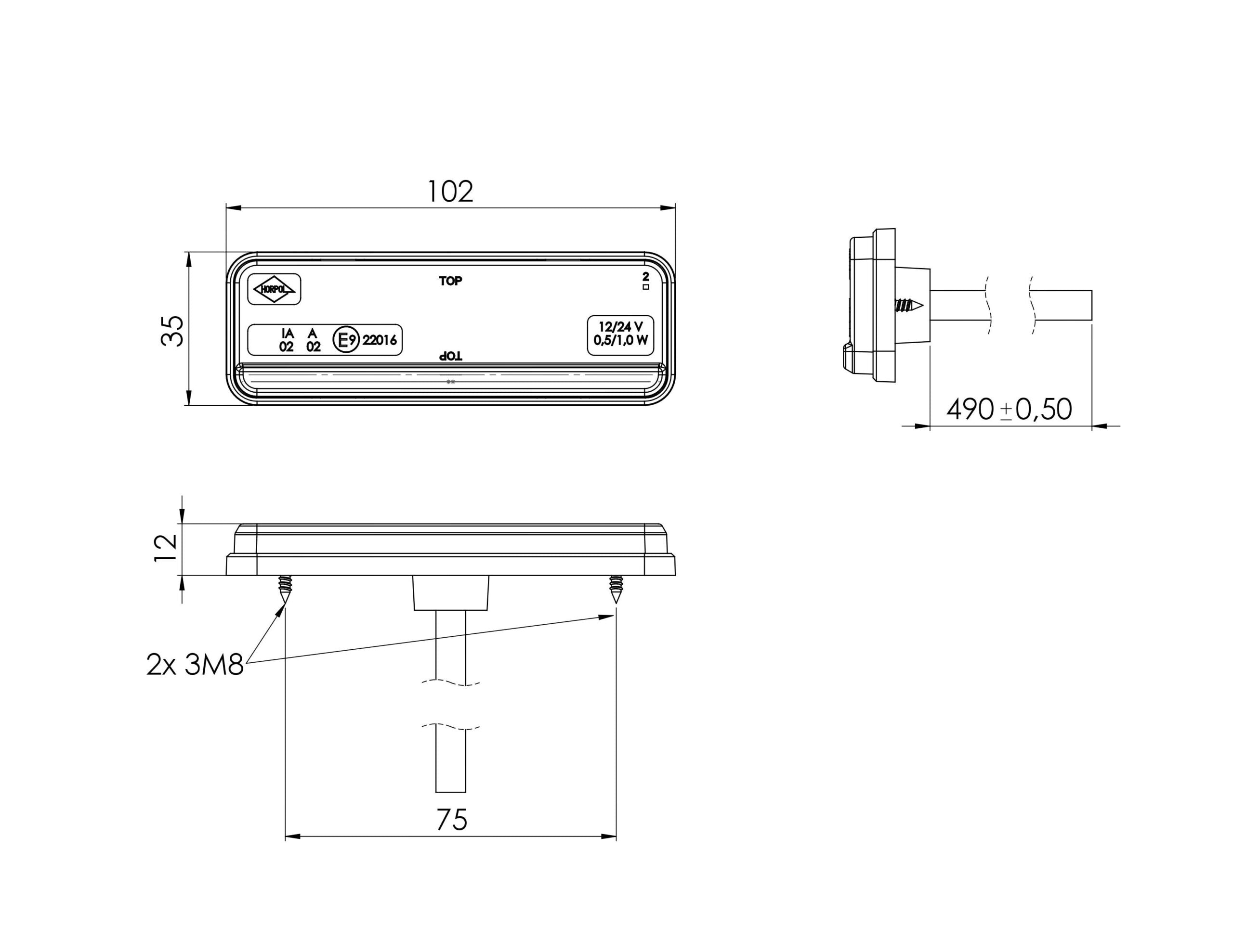 Marker light ED from Horpol LD 2435
