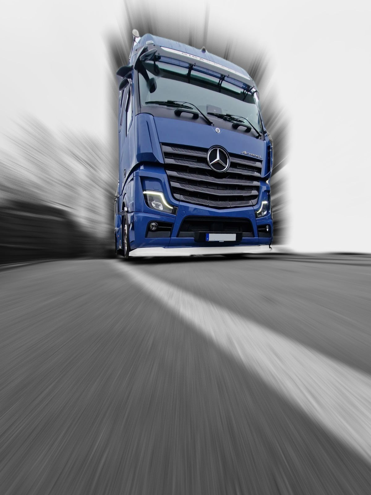 Mercedes Frontspoiler "große Lippe" für Actros MP4 + MP5