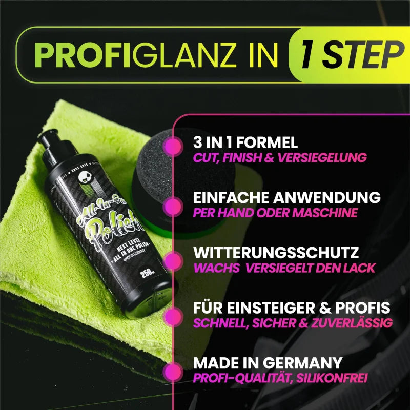 Nuke Guys All in One Polish 250ml – 3in1 Autopolitur mit Versiegelung