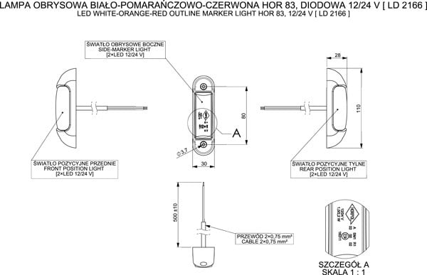 clearance light LED LD 2166