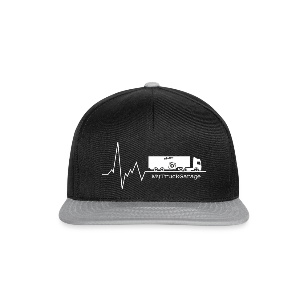 Snapback Cap - Schwarz/Grau