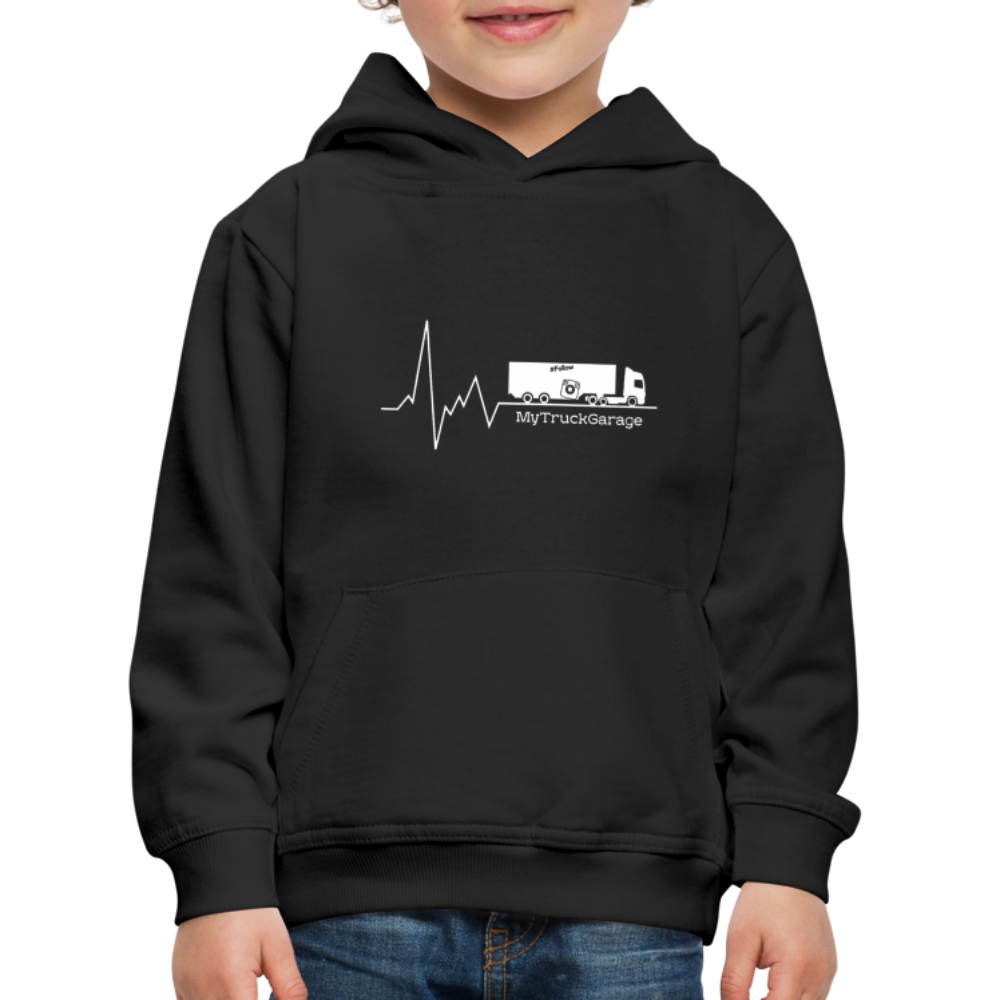 Kinder Premium Hoodie - Schwarz