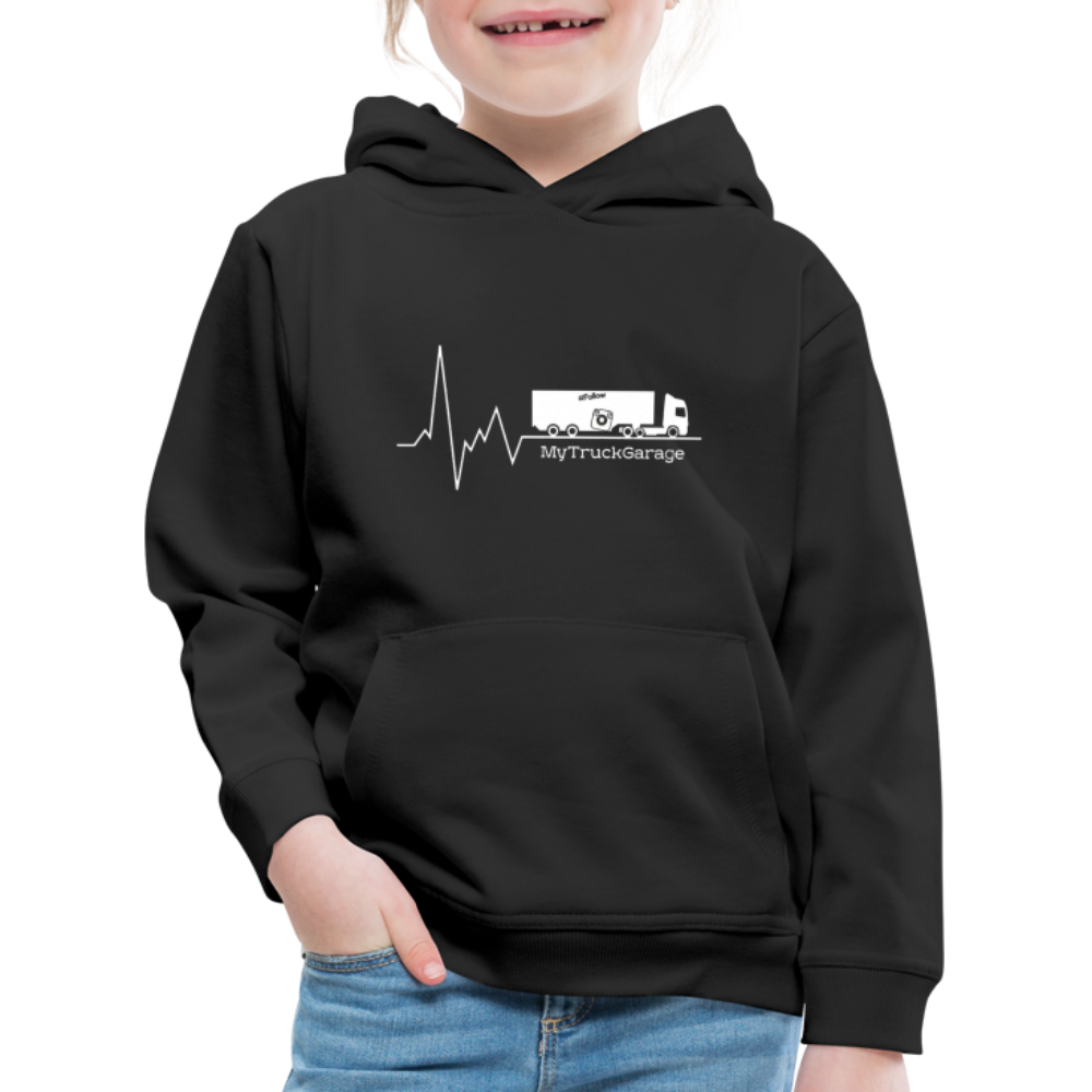 Kinder Premium Hoodie - Schwarz