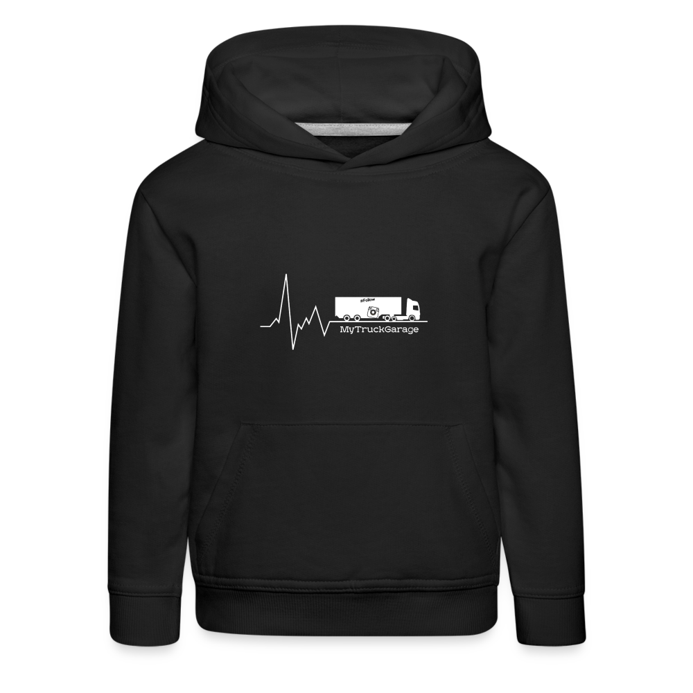 Kinder Premium Hoodie - Schwarz