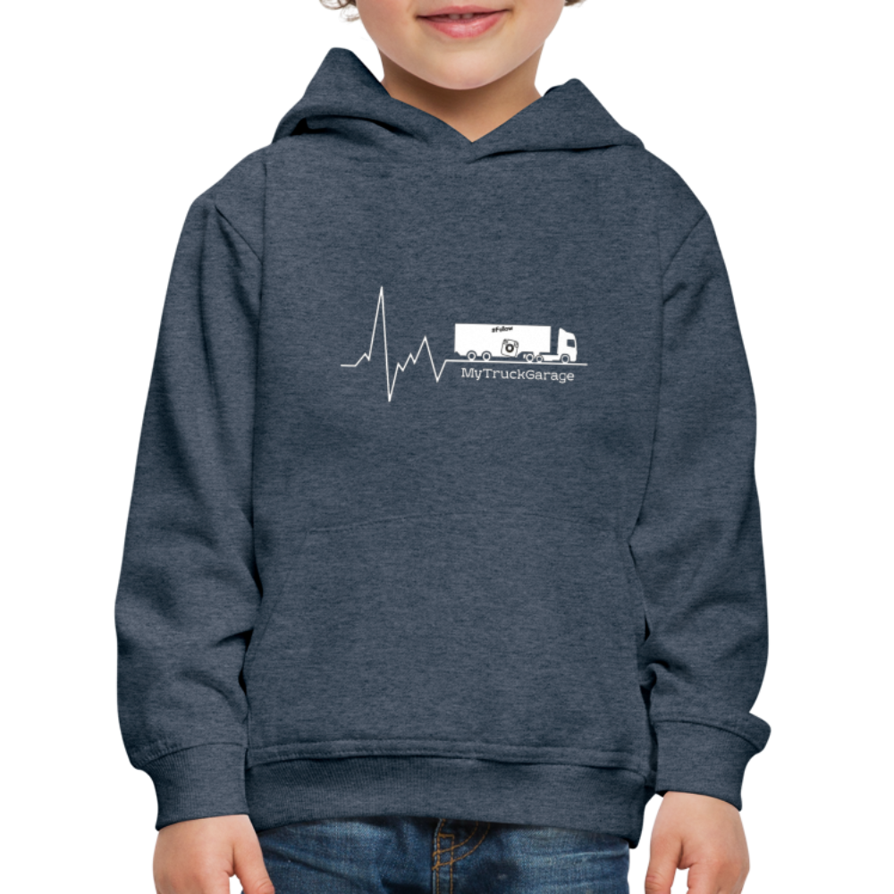 Kinder Premium Hoodie - Jeansblau