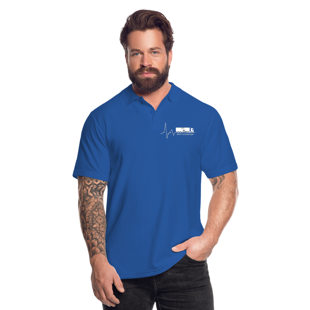 Männer Poloshirt - Royalblau