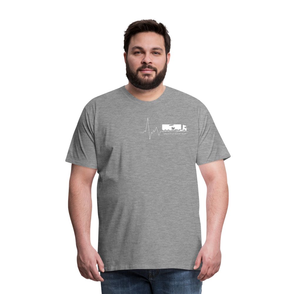 Männer Premium T-Shirt - Grau meliert