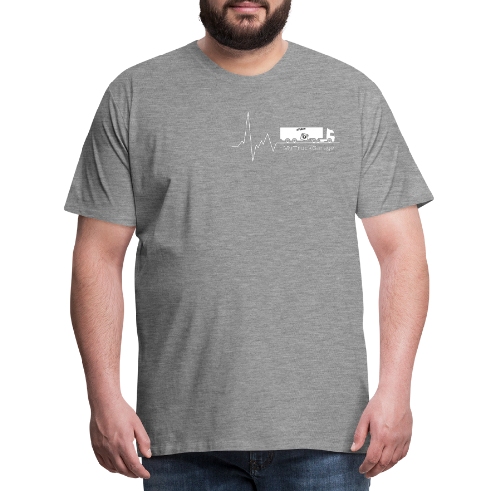 Männer Premium T-Shirt - Grau meliert