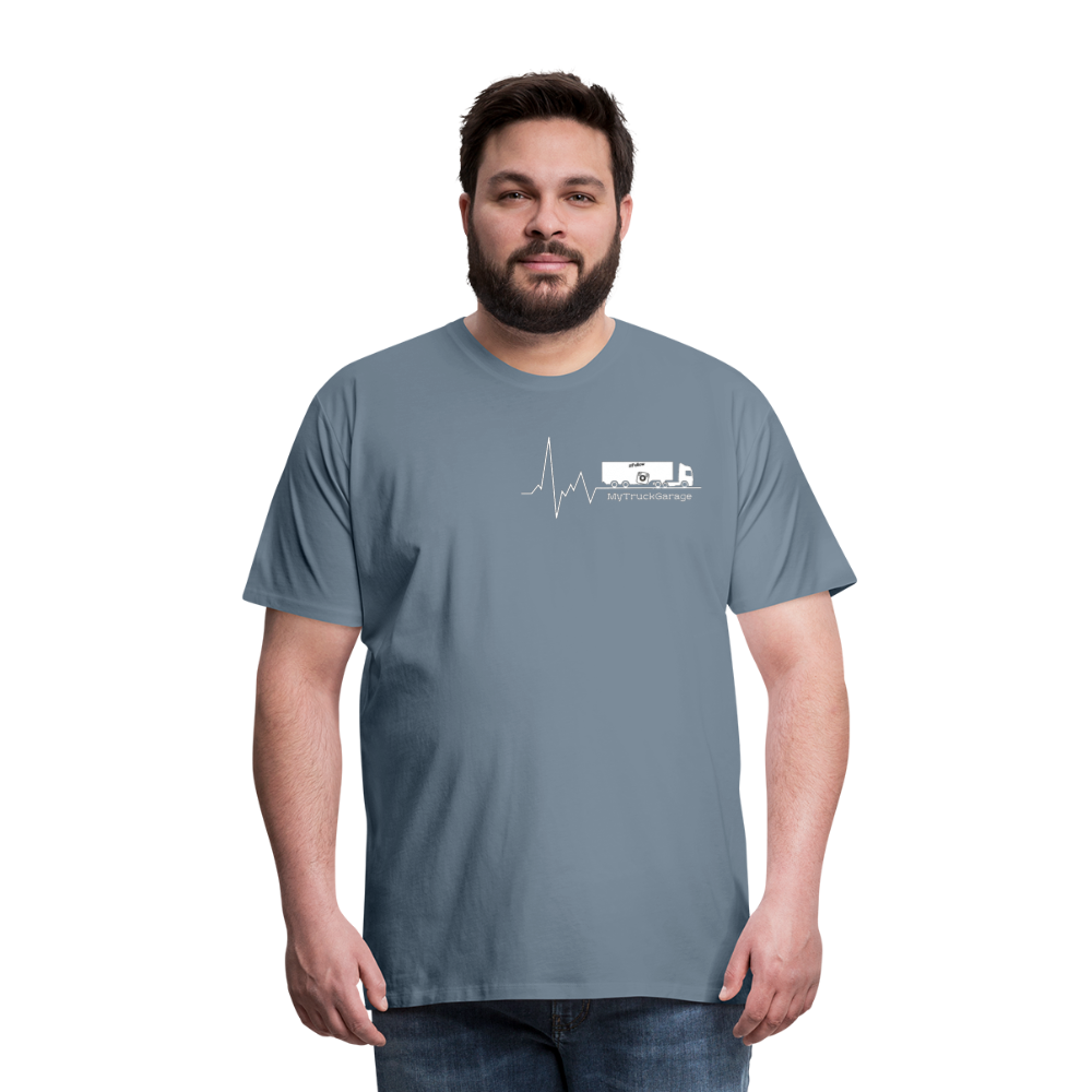 Männer Premium T-Shirt - Blaugrau