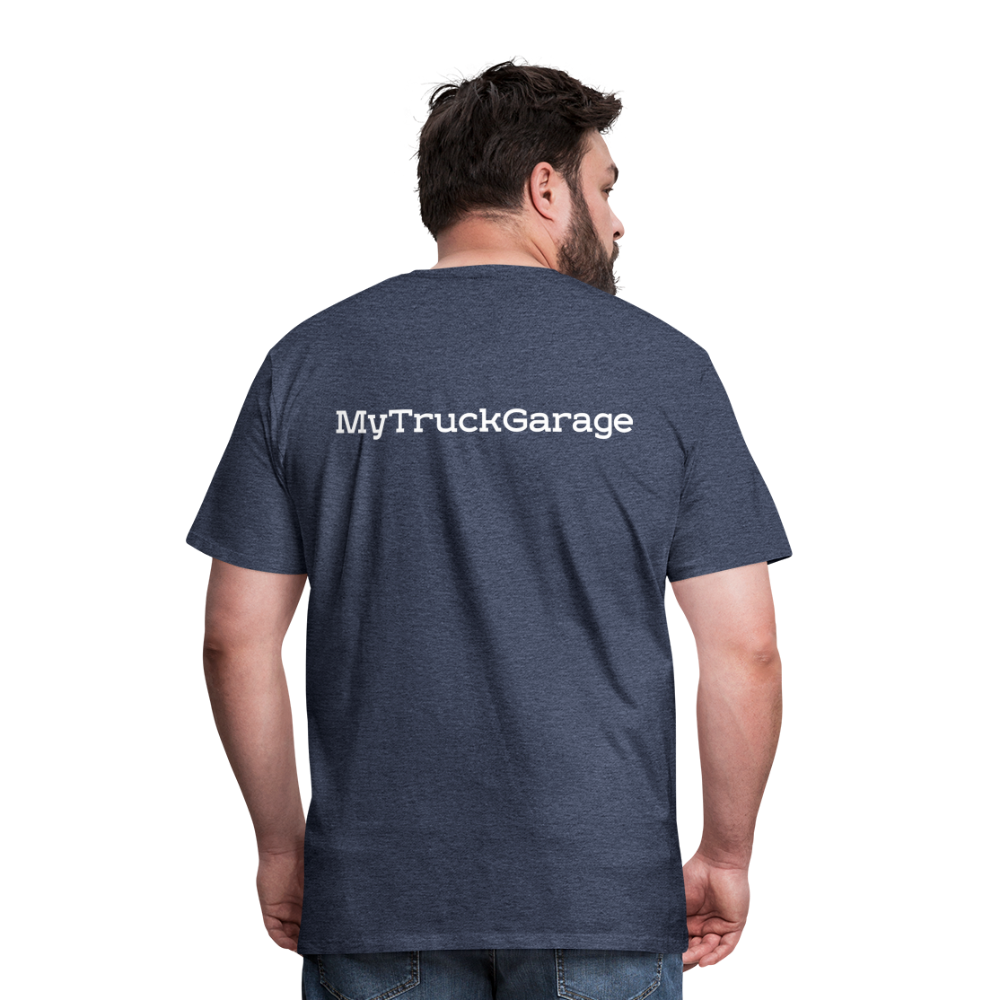 Männer Premium T-Shirt - Blau meliert
