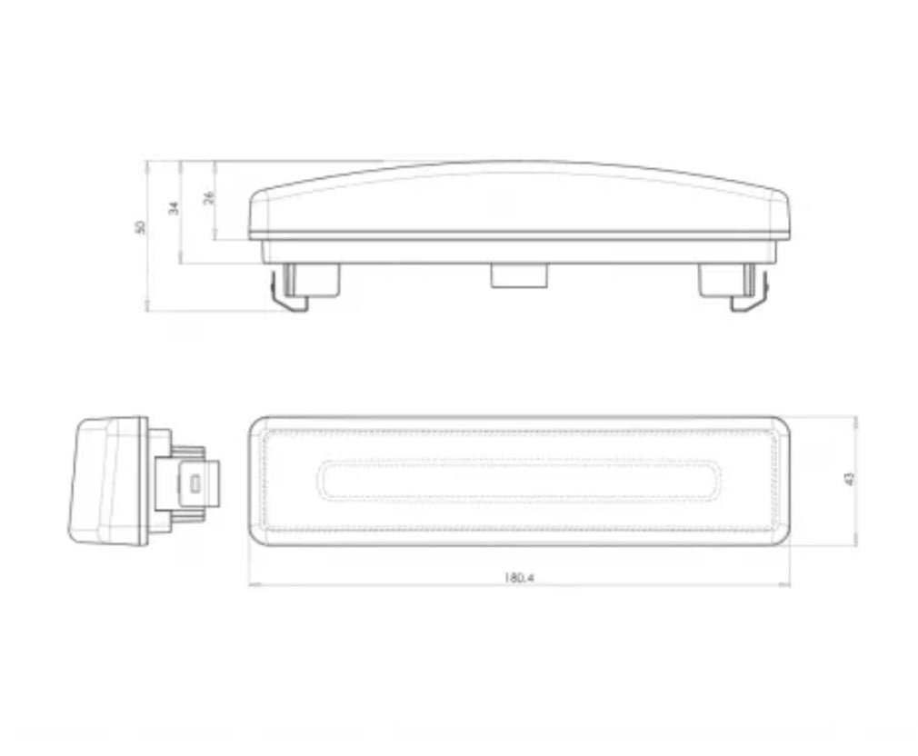 Orange or white position light
