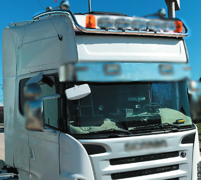 Scania STAINLESS STEEL lamp bracket