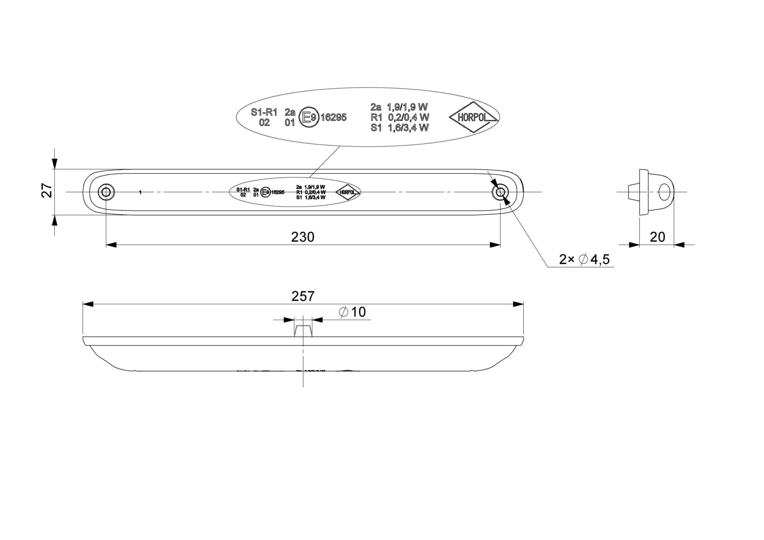Lkw Seitenmarkierungsleuchte / Rückleucht LED
