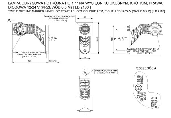 Seitenmarkierungsleuchte LD 2180