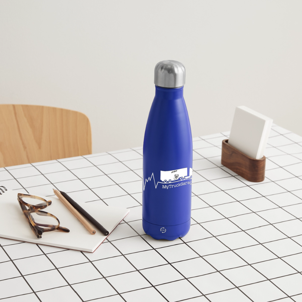 MyTruckGarage Isolierflasche 500ml – Thermosflasche für unterwegs - Dunkelblau 
