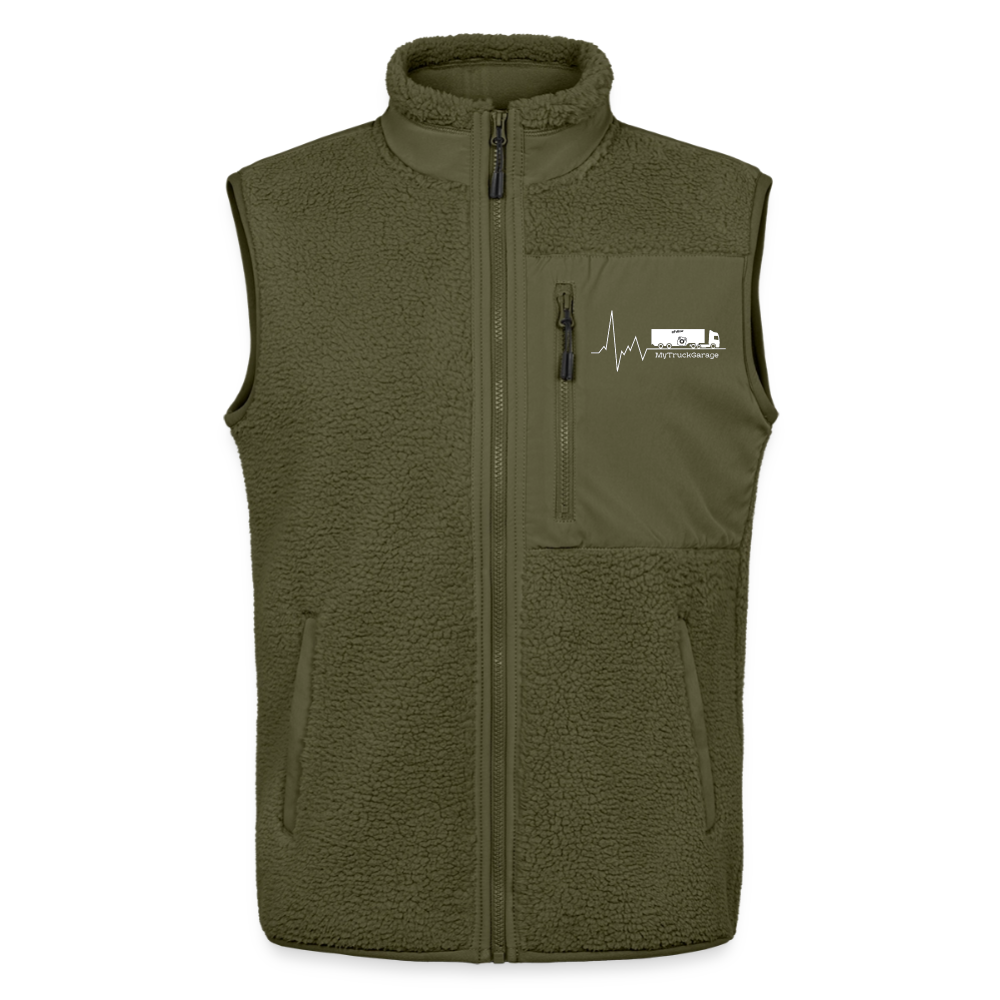 MyTruckGarage Sherpaweste – Stanley/Stella Unisex Fleeceweste - Khaki