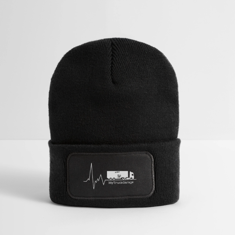 Wintermütze für Trucker & Outdoor - MyTruckGarage Beanie - Schwarz