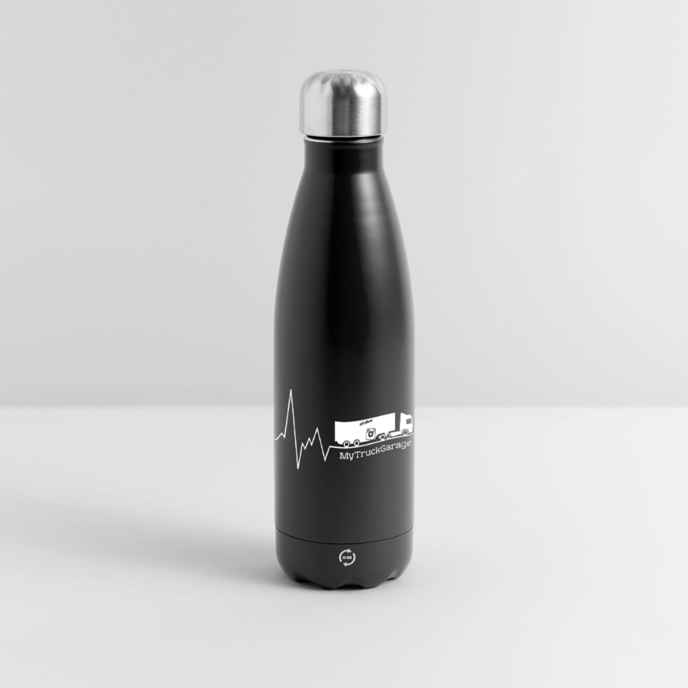 MyTruckGarage Isolierflasche 500ml – Thermosflasche für unterwegs - Schwarz
