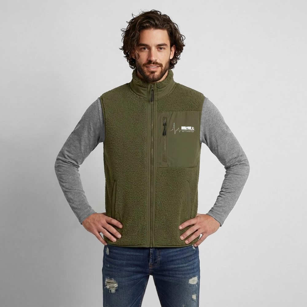 MyTruckGarage Sherpaweste – Stanley/Stella Unisex Fleeceweste - Khaki