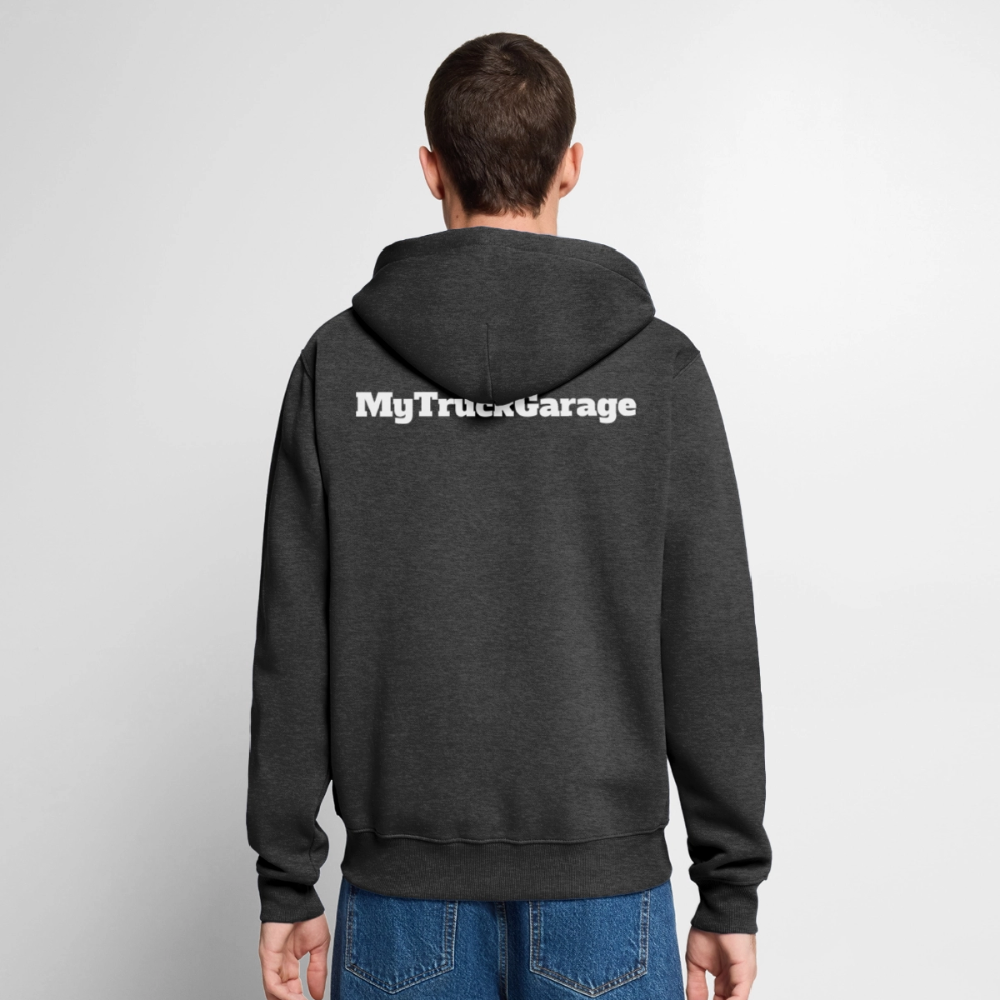 MyTruckGarage Premium Kapuzenjacke – Herren Hoodie - Anthrazit meliert