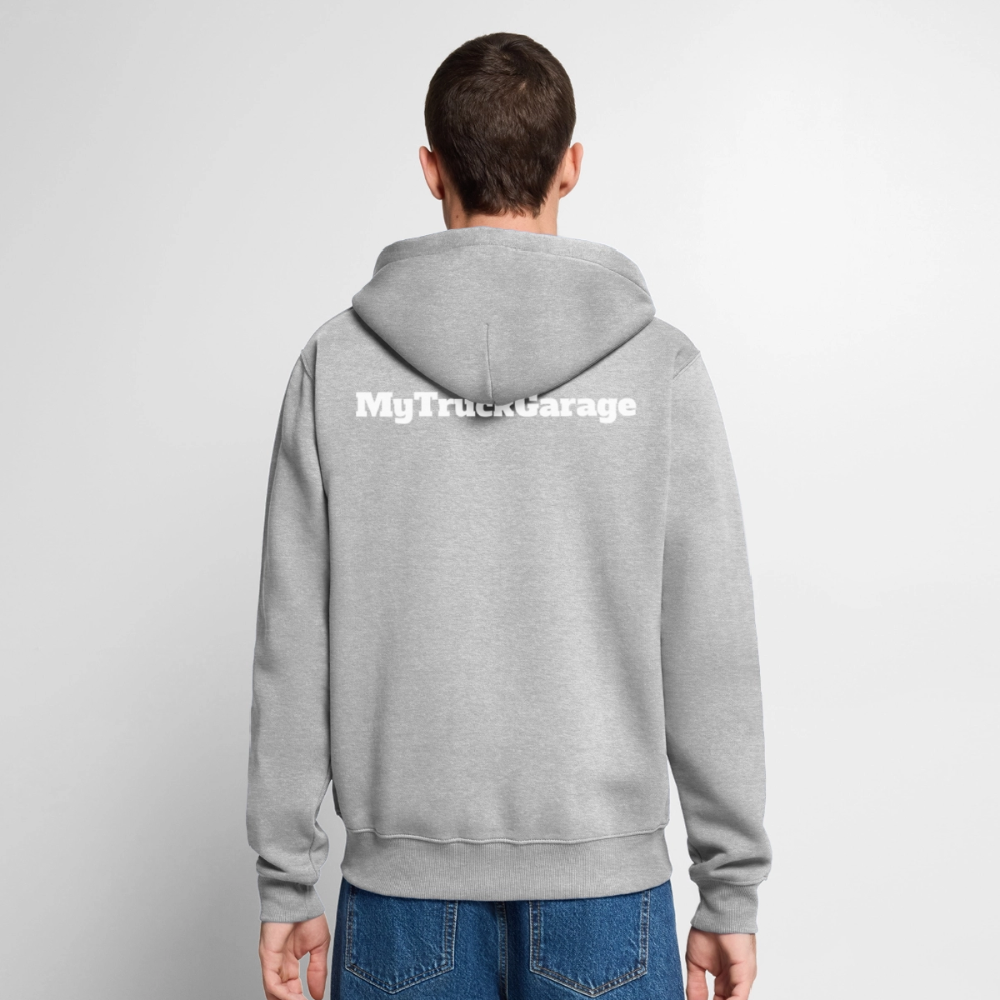 MyTruckGarage Premium Kapuzenjacke – Herren Hoodie - Grau meliert