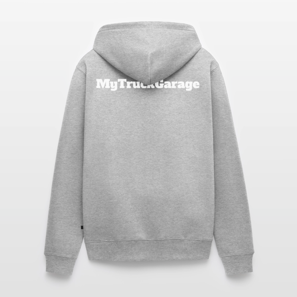 MyTruckGarage Premium Kapuzenjacke – Herren Hoodie - Grau meliert