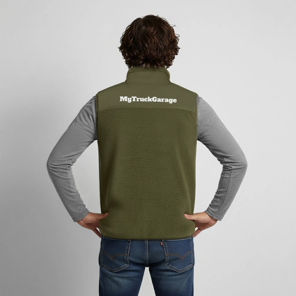 MyTruckGarage Sherpaweste – Stanley/Stella Unisex Fleeceweste - Khaki