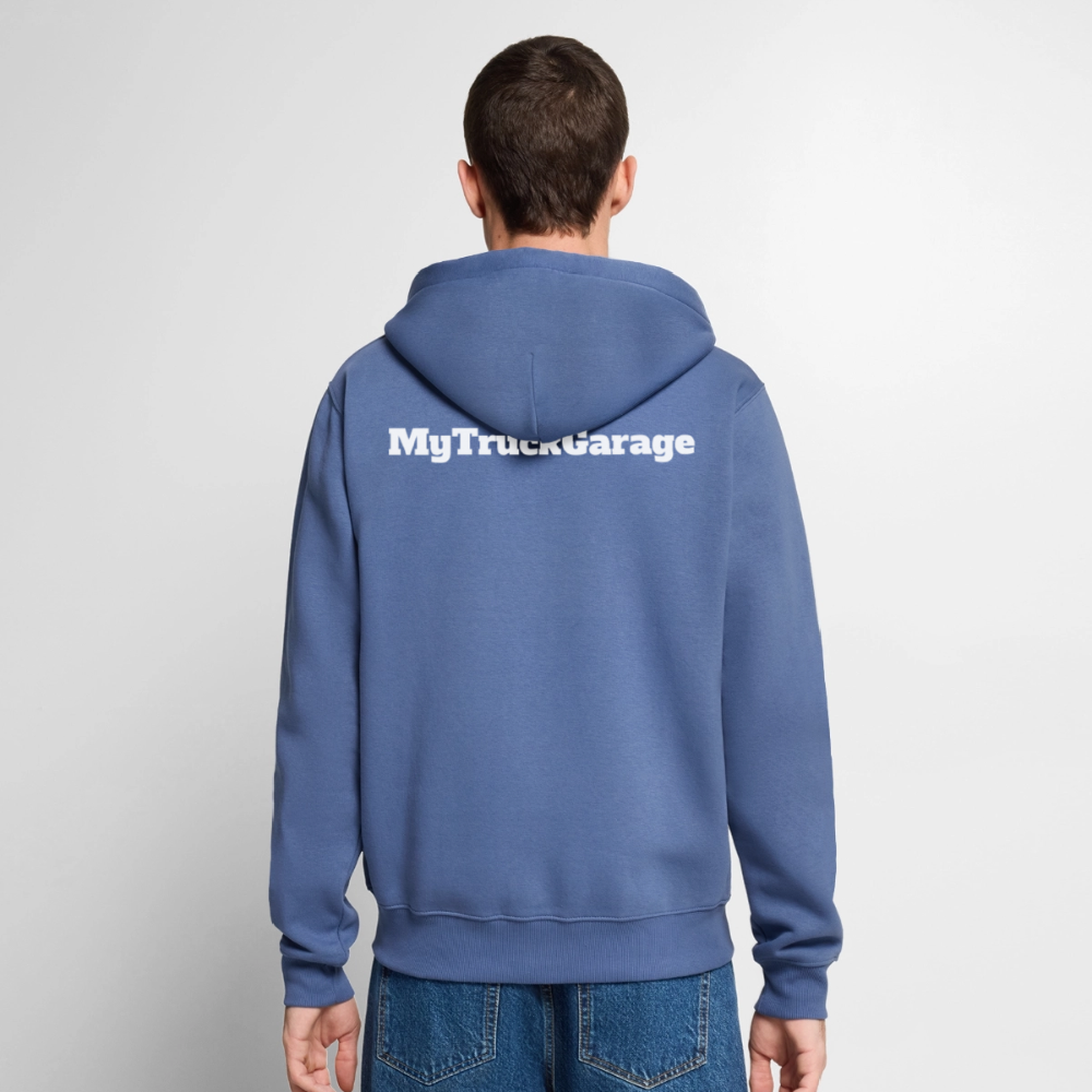MyTruckGarage Premium Kapuzenjacke – Herren Hoodie - Taubenblau