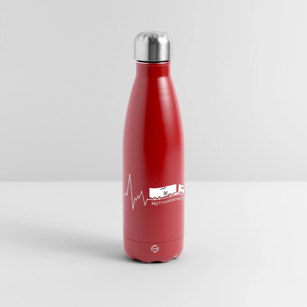 MyTruckGarage Isolierflasche 500ml – Thermosflasche für unterwegs - Rot