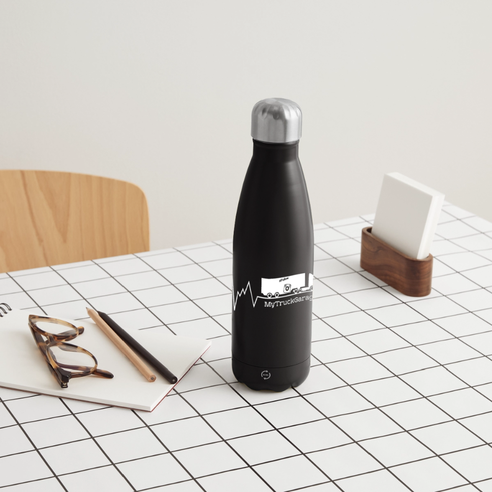 MyTruckGarage Isolierflasche 500ml – Thermosflasche für unterwegs - Schwarz