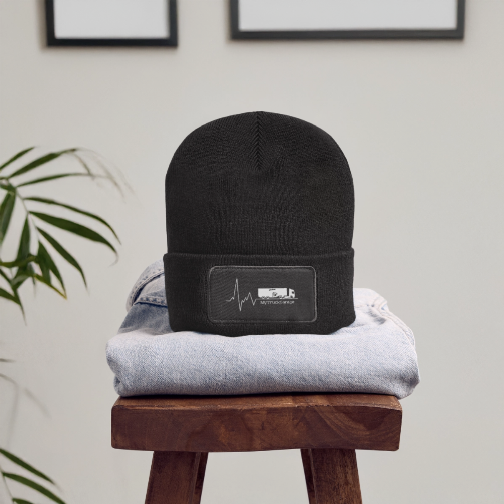 Wintermütze für Trucker & Outdoor - MyTruckGarage Beanie - Dunkelgrau