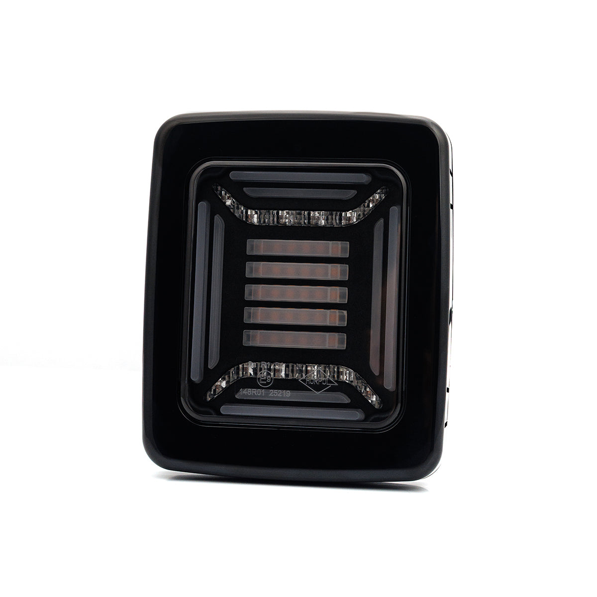 HORPOL LED Rückleuchte CUBE LZD 2877 mit schwarzem Rahmen – 12/24V Multifunktions-Heckleuchte